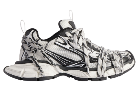Balenciaga 3xl Extreme Laces Logo White / Black