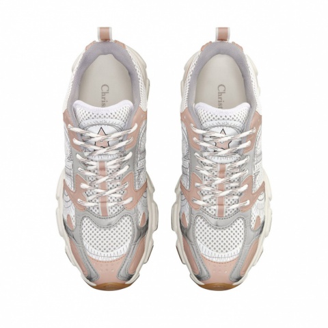Dior Chrono Sneaker White Mesh with Nude Chrono - изображение 3