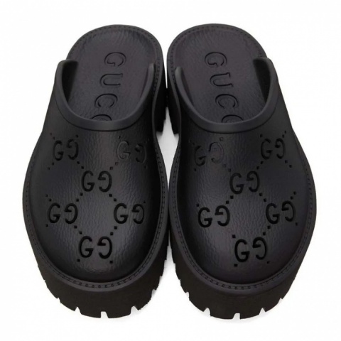 Gucci Platform Perforated G Black - изображение 4