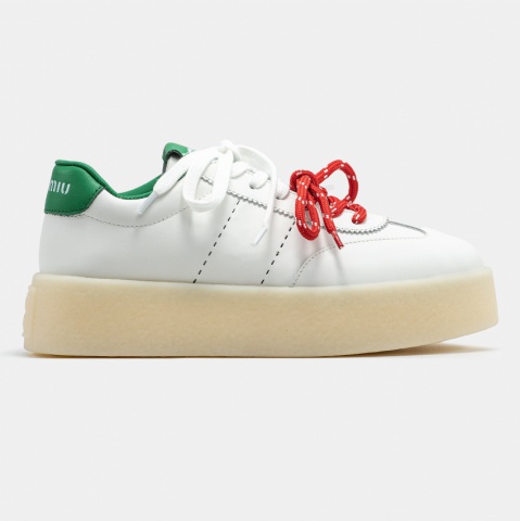 Miu Miu Platform White Green Red