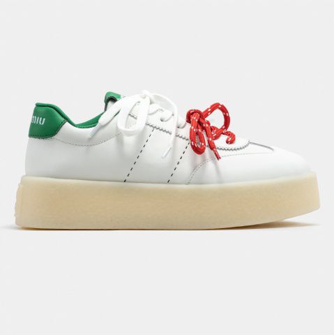 Miu Miu Platform White Green Red