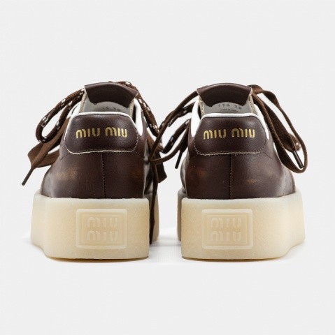 Miu Miu Platform Brown White - изображение 4