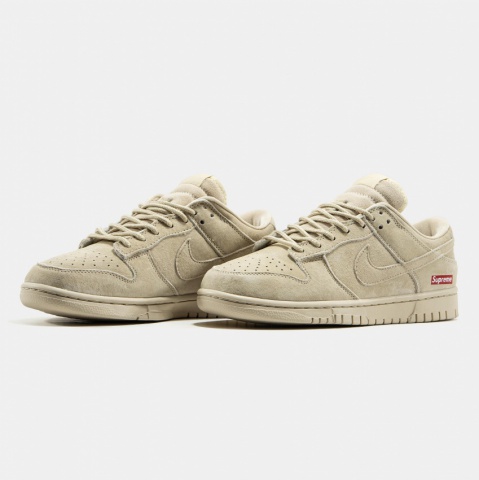 Nike SB Dunk Low Suede Beige x Supreme SB Dunk Low - изображение 2