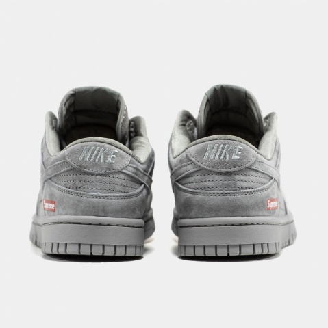 Nike SB Dunk Low x Supreme Suede Grey SB Dunk Low - изображение 5